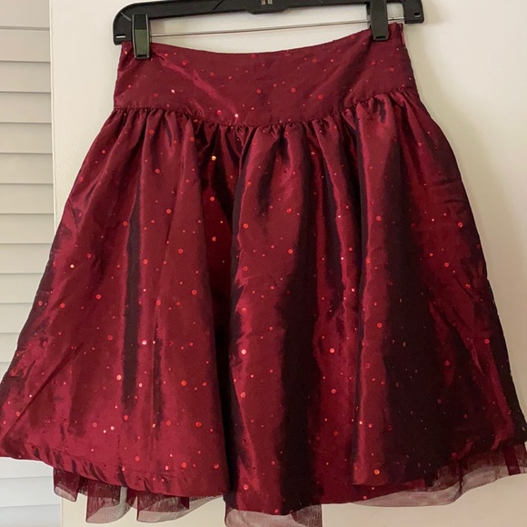 Red Sequin Skirt - Picture 2 of 6